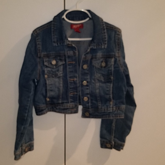 Arizona Jean Company Girl's jean jacket size M 8 - Picture 1 of 3